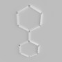 Luminaire Hexagonal Linéaire 15W Blanc Froid – Design Géométrique