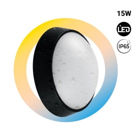 Plafonnier LED extérieur rond - 15W - CCT - 1500lm - IP65