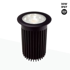 Balise LED encastrable au sol 30W -Blanc chaud 3000K - Ø10cm- IP67 - 220v