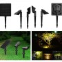 Double spot LED solaire extérieur 3W IP65 - Blanc chaud 3000K