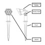 Double Spot Solaire LED 3W - 2 Projecteurs Jardin Orientables IP65