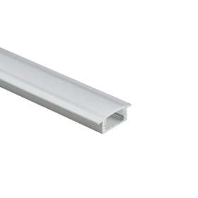 Profilé encastré pour ruban LED avec diffuseur - Kit complet - 8,5x12mm - Ruban LED ≤10mm - 2 mètres
