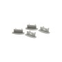 Profilé encastré pour ruban LED avec diffuseur - Kit complet - 8,5x12mm - Ruban LED ≤10mm - 2 mètres