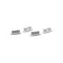 Profilé encastré pour ruban LED avec diffuseur - Kit complet - 8,5x12mm - Ruban LED ≤10mm - 2 mètres