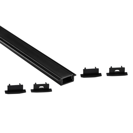 Profilé encastré pour ruban LED avec diffuseur - Kit complet - 8,5x12mm - Ruban LED ≤10mm - 2 mètres