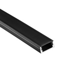 Profilé Aluminium de Surface LED 2m – Diffuseur Opale, Fixation Incluse