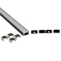 Profilé Aluminium de Surface LED 2m – Diffuseur Opale, Fixation Incluse