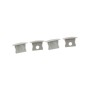 Profilé LED encastrable avec diffuseur - Kit complet - 12,2x13mm - Ruban LED ≤10mm - 2 mètres