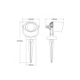 Projecteur LED sur piquet de jardin FUMAGALLI "MINITOMMY SPIKE" - GU10 - CCT réglable sur 2 températures 2700K et 4000K - IP66