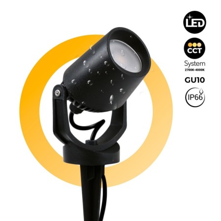 Projecteur LED sur piquet de jardin FUMAGALLI "MINITOMMY SPIKE" - GU10 - CCT réglable sur 2 températures 2700K et 4000K - IP66