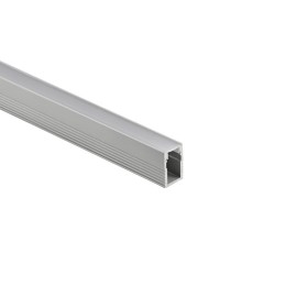 Profil en saillie pour ruban LED avec diffuseur – Kit complet – 12x8 mm – Ruban LED ≤5 mm – 2 mètres