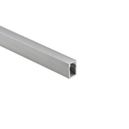 Profil en saillie pour ruban LED avec diffuseur – Kit complet – 12x8 mm – Ruban LED ≤5 mm – 2 mètres