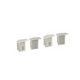 Profilé de ruban LED encastrable avec diffuseur - Kit complet - 12x8mm - Ruban LED ≤5mm - 2 mètres
