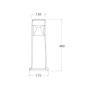 Potelet pour chemins LED FUMAGALLI "ELISA 500" - GX53 - 10W - CCT