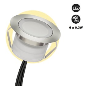 Pack de 6 spots LED encastrés au sol 0,3W 12V-DC IP67