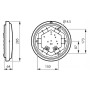 Applique LED extérieure 19W avec capteur de mouvement - PHILIPS Ledinaire - IP65