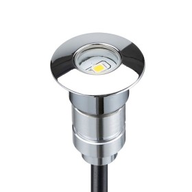 Pack de 6 balises LED encastrables d'escalier 0,3W RGB 12V - Ø24x38.5mm