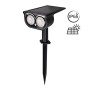 Projecteur solaire extérieur LED avec piquet - 1W - IP65