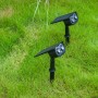 Projecteur solaire extérieur LED avec piquet - 1W - IP65