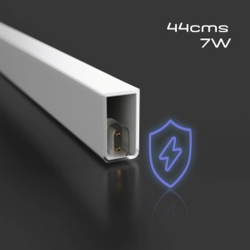 Luminaire linéaire hexagonal - 6500K - 44 x 2,2 cm