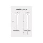 Borne LED solaire FIORINA FUMAGALLI avec capteur et CCT réglable sur 3 températures différentes de 3000-6500ºK