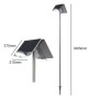 Lampadaire double solaire LED avec détecteur IP44