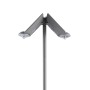 Lampadaire double solaire LED avec détecteur IP44