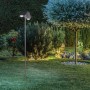 Lampadaire double solaire LED avec détecteur IP44