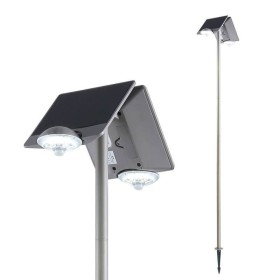Lampadaire double solaire LED avec détecteur IP44