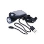 Lampe LED solaire pour bicyclette IP64 - Blanc froid 6500K - 240lm