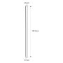Applique murale intérieur/extérieur - 36W - 2700K - 1800mm - IP65