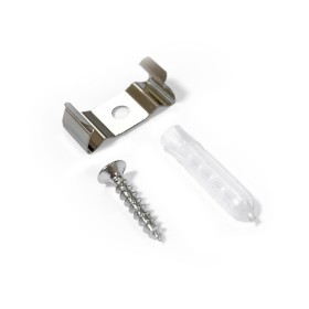 Kit - 40 Agrafes métalliques + 40 Vis + 40 Chevilles - Structure LED Hexagonale