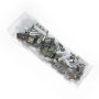 Kit - 40 Agrafes métalliques + 40 Vis + 40 Chevilles - Structure LED Hexagonale