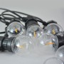 Guirlande solaire LED 8 mètres avec batterie et 10 ampoules intégrées