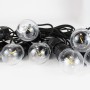 Guirlande solaire LED 8 mètres avec batterie et 10 ampoules intégrées