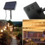 Guirlande solaire LED 8 mètres avec batterie et 10 ampoules intégrées