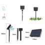 Guirlande solaire LED 8 mètres avec batterie et 10 ampoules intégrées
