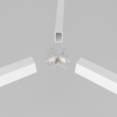 Connecteur en Y pour hexagone - 2,2 cm