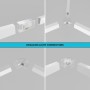 Connecteur en Y pour hexagone - 2,2 cm