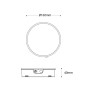 Borne solaire LED "FELICE 800" avec capteur PIR - 73 cm - 4000K - 2 modes de fonctionnement