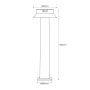 Borne solaire LED "FELICE 800" avec capteur PIR - 73 cm - 4000K - 2 modes de fonctionnement