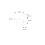 Connecteur en T pour luminaire linéaire - 2,2 cm