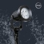 Kit de 4 spots LED sur piquet avec panneau solaire - 5W - IP66 - 3000K