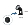 Kit de 4 spots LED sur piquet avec panneau solaire - 5W - IP66 - 3000K