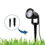 Kit de 4 spots LED sur piquet avec panneau solaire - 5W - IP66 - 3000K