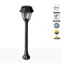 Borne LED solaire de jardin "MIZAR/ROSETTA" avec capteur PIR - 2 modes de fonctionnement - 4000K