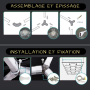 Brides pour lampe LED hexagonale