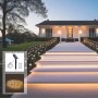 Ruban LED solaire extérieur avec télécommande 18W - 12mm - 5 mètres - 2700K - IP65