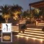 Ruban LED solaire extérieur avec télécommande 18W - 12mm - 5 mètres - 2700K - IP65