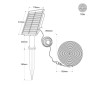 Ruban LED solaire extérieur avec télécommande 40W - 10 mètres - IP65 - RGB et 2700K